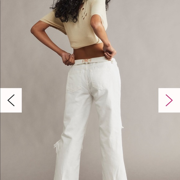 NWT Free People Maggie Mid-Rise Straight-Leg Jeans - Picture 2 of 7